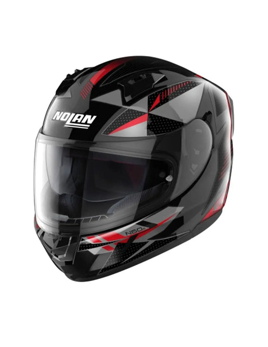 NOLAN N60-6 WIRING 074 Moto Integrali Caschi Nero Argento Rosso – Yamoto.it