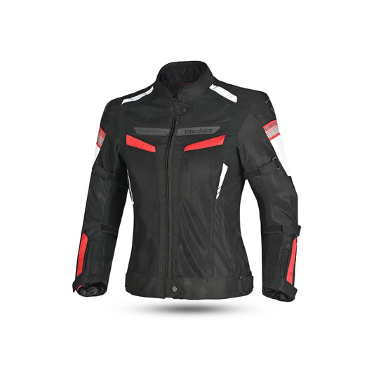 BELA SPRINTER WOMEN'S TEXTILE JACKET BLACK RED – Yamoto.it