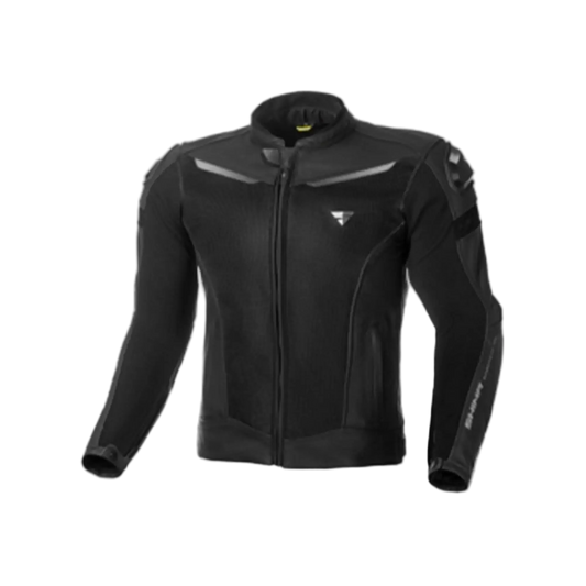 SHIMA Piston motociclista pelle Giacca Nera