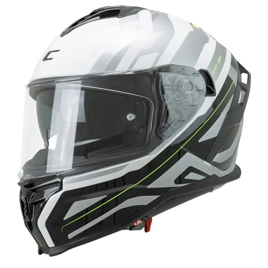 CGM SHOT VILLAIN 363G CASCHI INTEGRALE DA MOTO BIANCO NERO GIALLO FLUORO – Yamoto.it