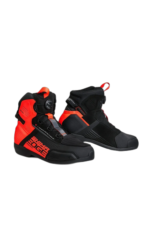 SHIMA EDGE VENTED SCARPE DA MOTO URBAN UOMO NERO ROSSO