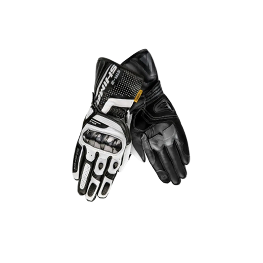 SHIMA STR-2 GUANTI MOTO CORSE NERO BIANCO