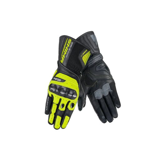 SHIMA STR-2 vent GUANTI MOTO CORSE NERO GIALLO FLUO