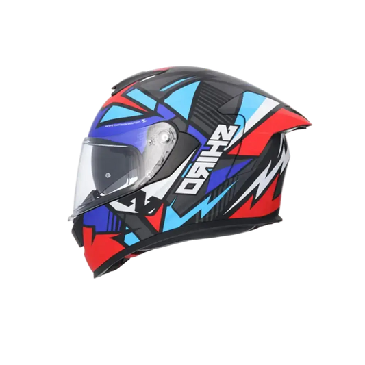 SHIRO RAPTOR PEGASUS Moto Integrali Caschi Opaco Blu Rosso Nero