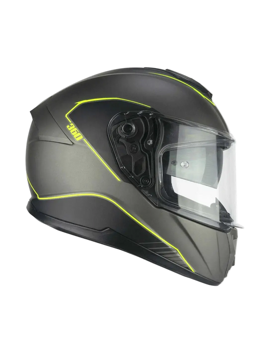 CGM - 360G KAD RIDE Moto Integrali Caschi Grafite Giallo fluo opaco
