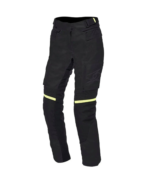 SPYKE DRY TECHNO EQUATOR Moto Donna Tessile Pantaloni Nero Antracite Giallo – Yamoto.it