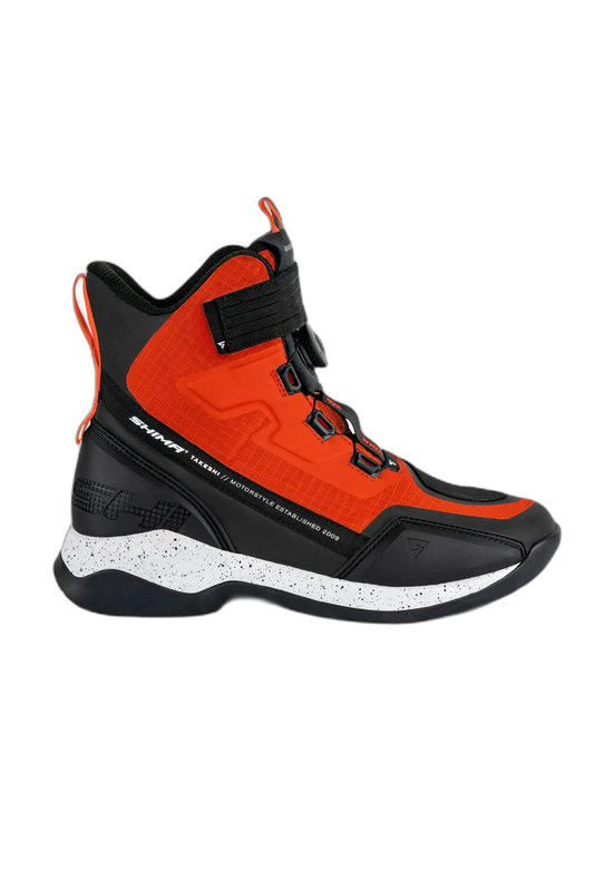 SHIMA TAKESHI STIVALI DA MOTO DA UOMO ROSSO