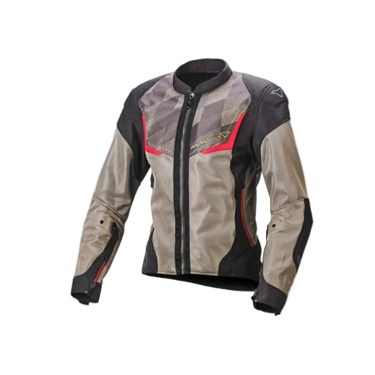 Macna Orcano Giacca in tessuto donna Marrone/nero/rosso