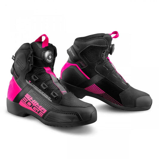 SHIMA EDGE VENTED LADY BOOT PINK - SECURTEX MOTOR S.L (t/a MaximoMoto)
