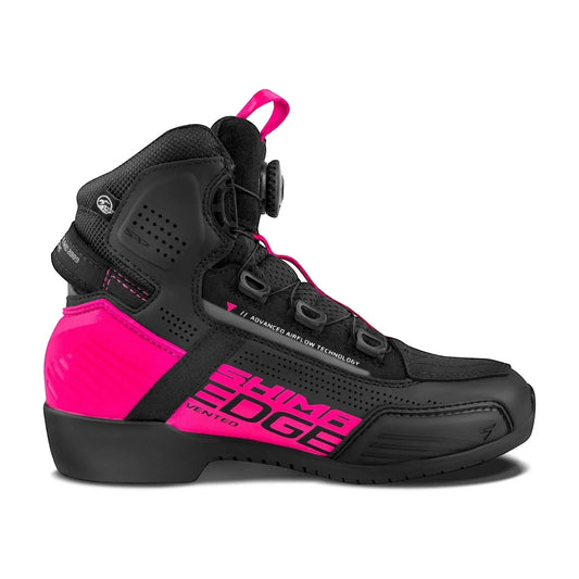 SHIMA EDGE VENTED LADY BOOT PINK - SECURTEX MOTOR S.L (t/a MaximoMoto)