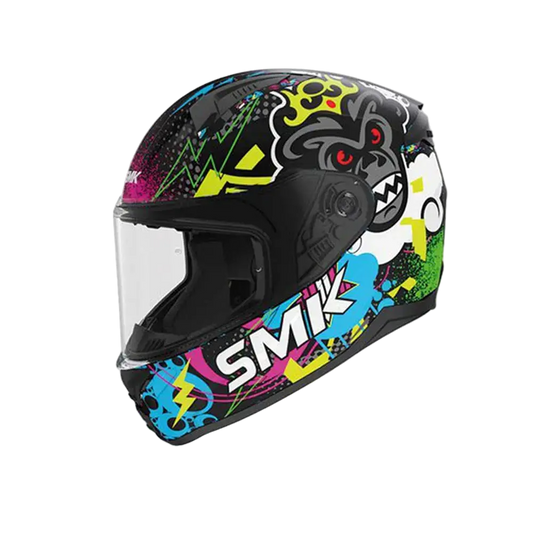 SMK BIONIC MA264 YOUTH CHIMPZ MA264 Moto Integrali Multicolori Caschi