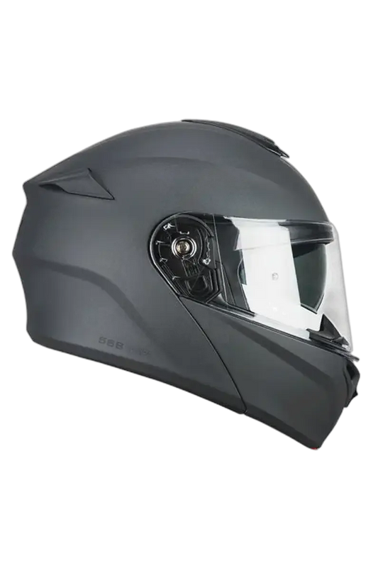 CGM 568A BER MONO Moto Modulare Caschi Abatible Grafito Mate