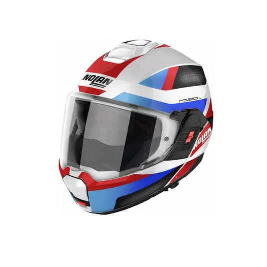 NOLAN N120-1 SUBWAY N-COM 024 Moto Modulari Caschi Bianco Rosso Blu Nero – Yamoto.it