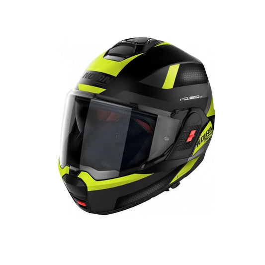 NOLAN N120-1 SUBWAY N-COM 023 Moto Modulari Caschi Opaco Nero Giallo – Yamoto.it