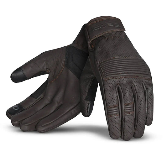 BELA Streeter guanti estivi in pelle da uomo - Marrone - Yamoto.it