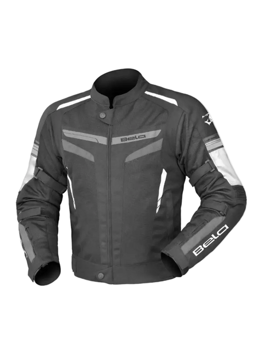 BELA - Chaqueta de moto Sprinter de 2 capas negra/blanca/gris – Yamoto.it