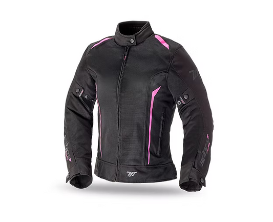 SEVENTY DEGREES SD-JT36 DE DONNA GIACCA DA MOTO ESTIVA NERO ROSA – Yamoto.it