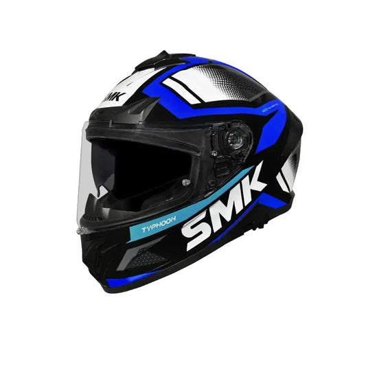 SMK - CASCO INTEGRAL DE MOTOCICLETA DE CARRERAS TYPHOON THORN CON DECORACIÓN BRILLANTE (GL251) – Yamoto.it