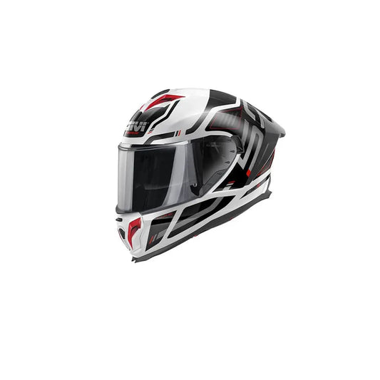 GIVI H503 QUASAR Casco integrale per moto Bianco Nero Rosso – Yamoto.it
