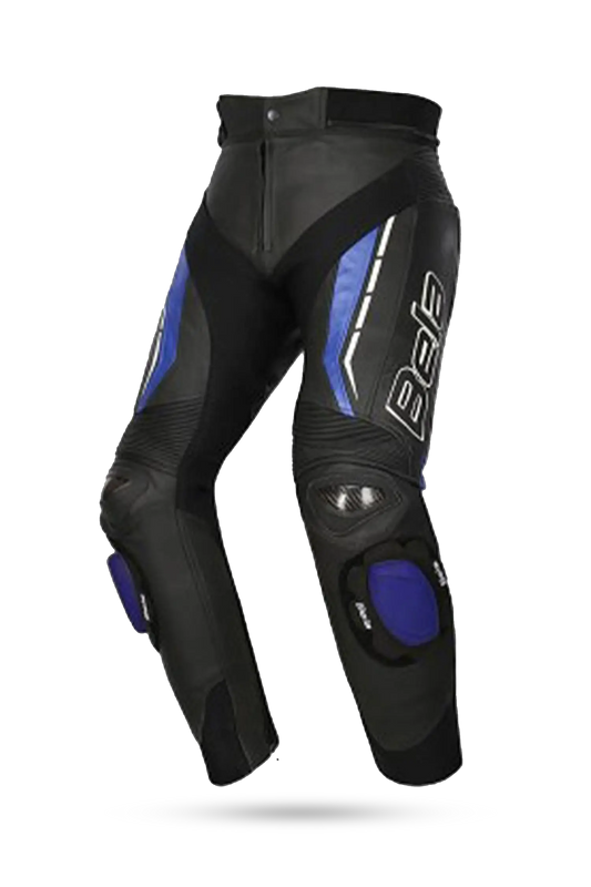 Bela Rocket Nero BLU donna Pantalone (Pelle Di Canguro Mix)