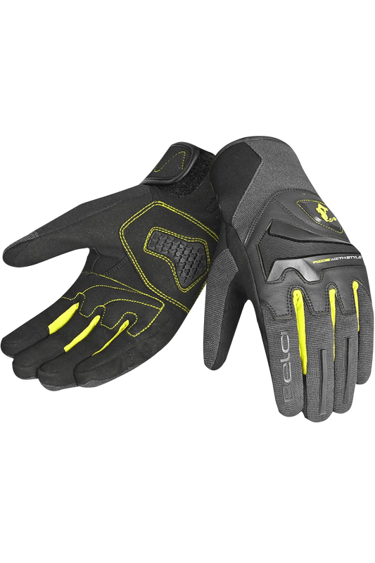 Bela star - GUANTO IN TESSUTO UOMO STAR GRIGIO/NERO/GIALLO