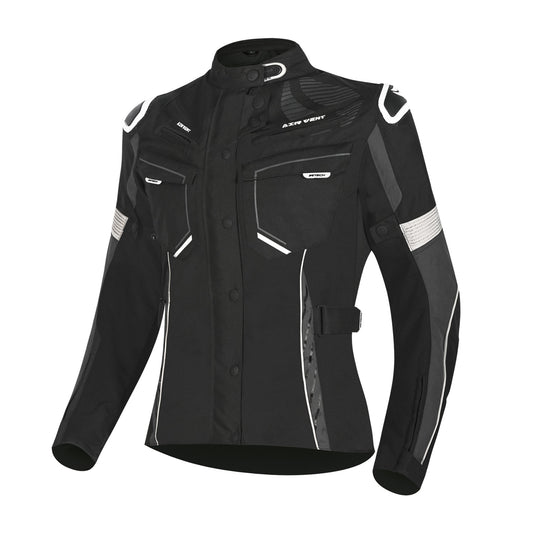 R-TECH KNIGHT RIDER GIACCA MOTO 3 IN 1 DONNA TESSUTO LUNGA NERO/ANTRACITE/BIANCO – Yamoto.it