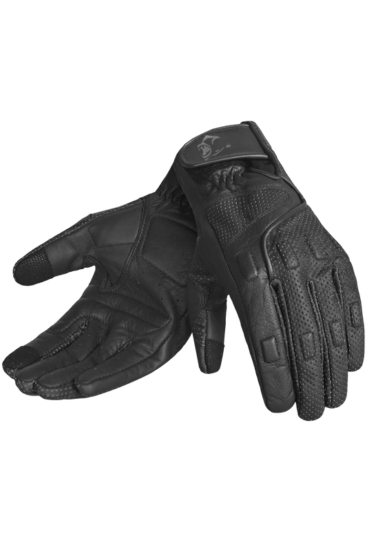 BELA - Guante Piel Apolo Summer Uomo Negro