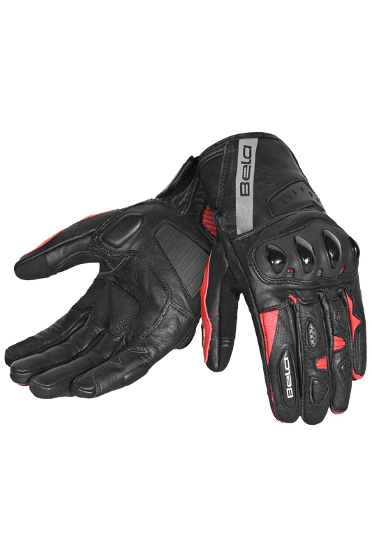 Bela Blast Guanti Uomo Estivi Pelle Nero/rosso