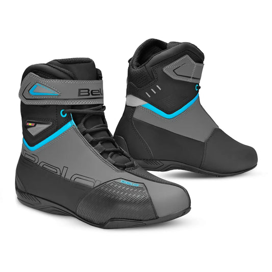 BELA BLAZE LADY STIVALI MOTO TURQUOISE NERO GRIGIO – Yamoto.it