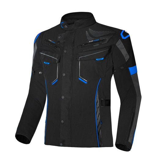 R-TECH KNIGHT RIDER GIACCA MOTO 3 IN 1 UOMO TESSUTO LUNGA NERO/ANTRACITE/BLU – Yamoto.it