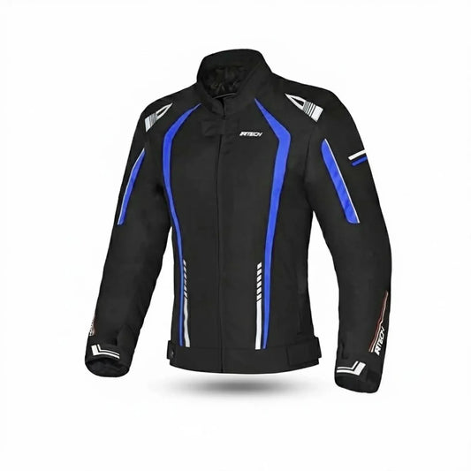 R-TECH MARSHAL GIACCA DA MOTO DA DONNA IN TESSUTO NERO BLU