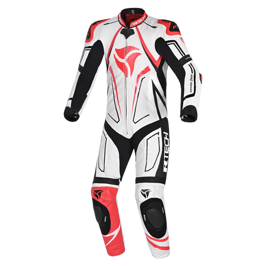 R-TECH TUTA 1PC RISING STAR UOMO BIANCO/ROSSO/NERO