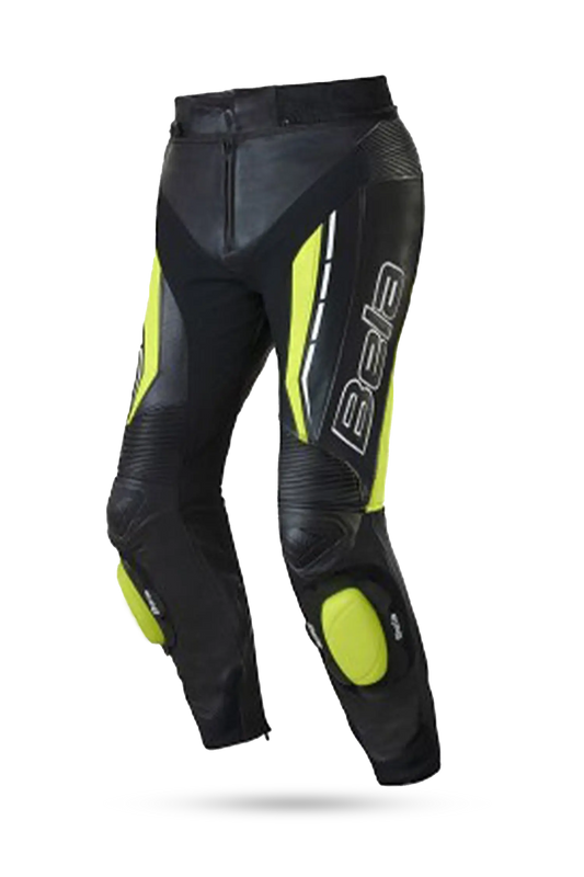 Bela Rocket Nero Giallo donna Pantalone (Pelle Di Canguro Mix)