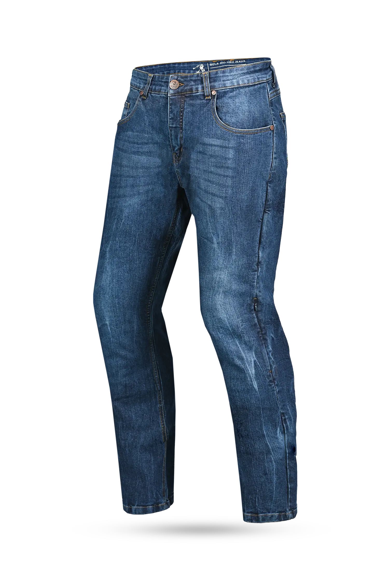 BELA - Pantalon Rio 34L Tie & DY Azzurro