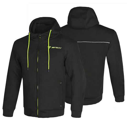 R-TECH Suspention Felpa cappuccio protezione Nero/Giallo