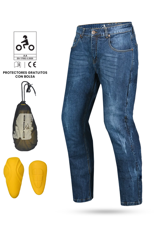 BELA - Pantalon Rio 34L Tie & DY Azzurro