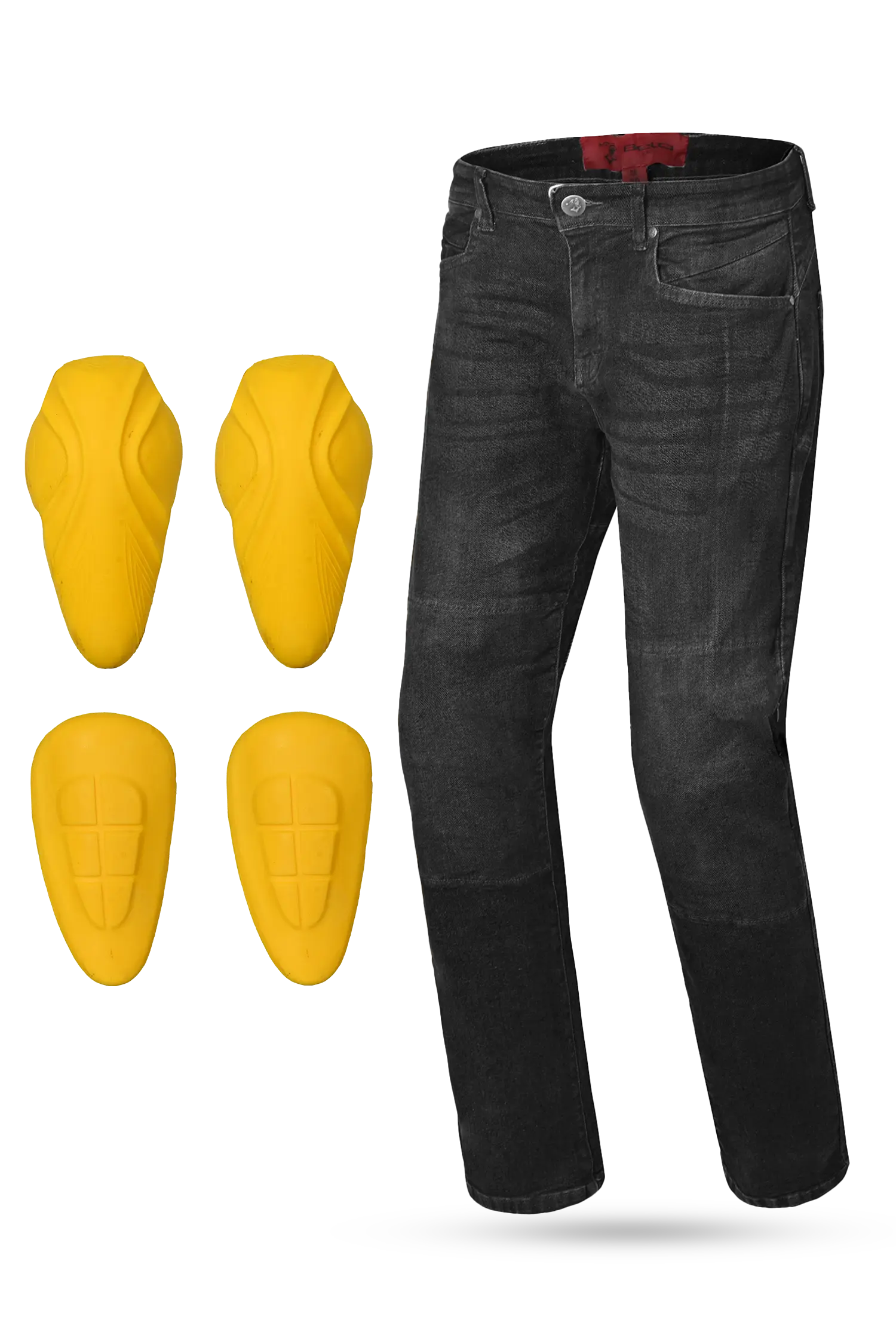 BELA tessuto Kevin Nero 34 cucitura interna Pantaloni