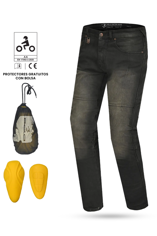 Bela - Pantalon Drifter Khaki Azul 34L