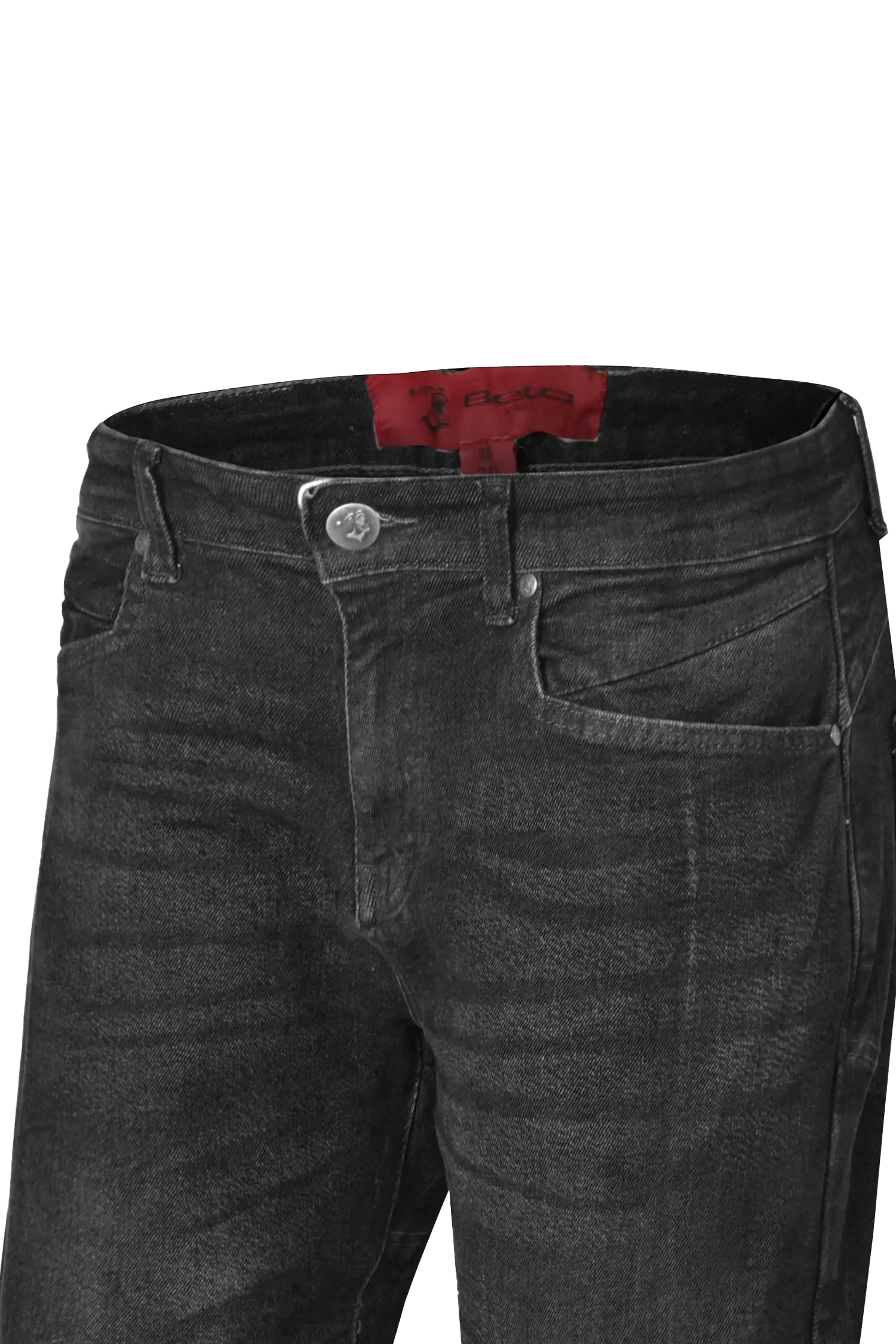 BELA tessuto Kevin Nero 34 cucitura interna Pantaloni