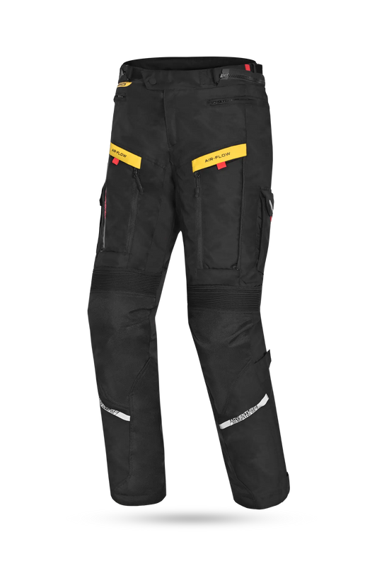 Bela Transformer Pantaloni da moto uomo Nero Giallo fluor