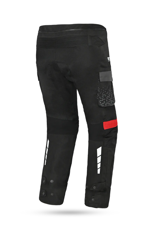 Bela Crossroad Extreme WP Pantaloni tessuto impermeabile UOMO Nero/Antracite/Rosso