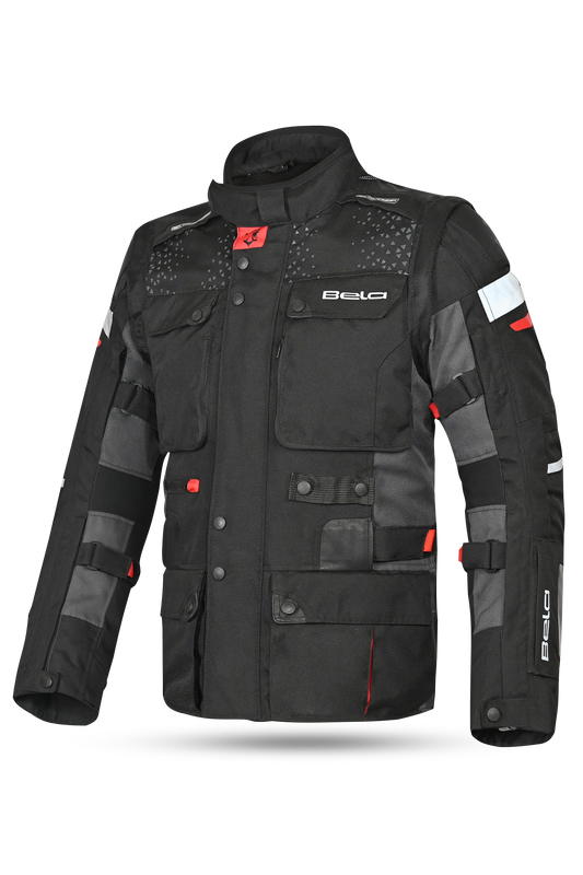 Bela Cross Road Extreme WP uomo Giacca Tre strati moto (Maniche removibili)