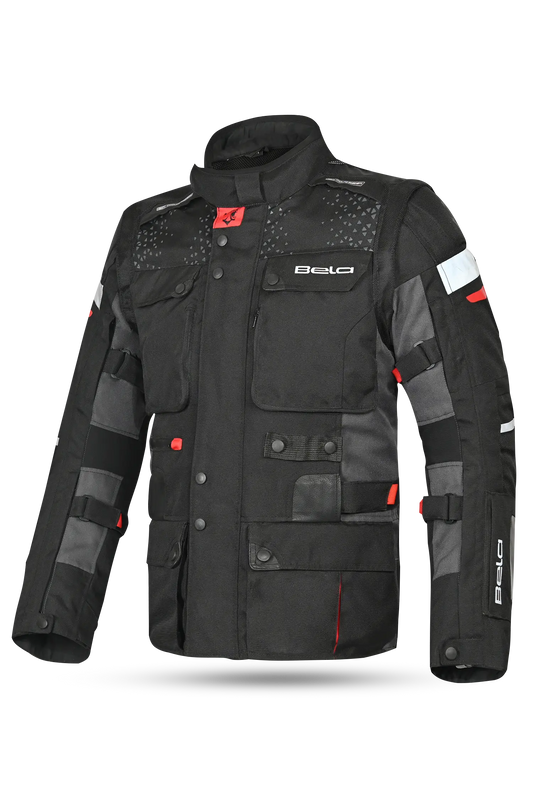 Bela Cross Road Extreme WP uomo Giacca Tre strati moto (Maniche removibili)