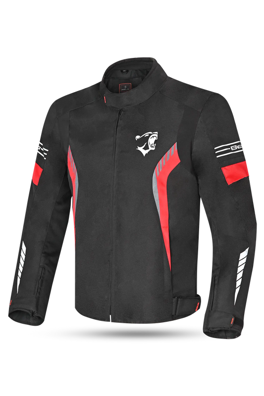 Bela Bradley Rosso Giacca Tessile da Moto