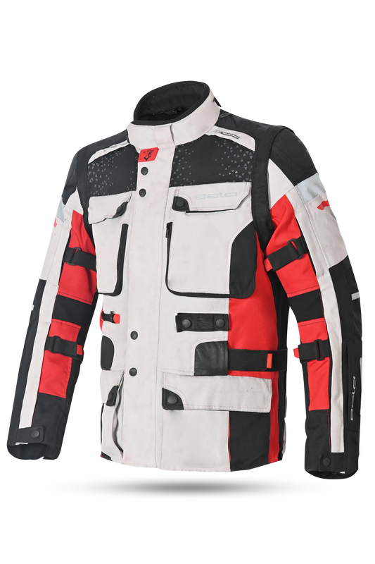 Bela Cross Road Extreme WP uomo Giacca Tre strati moto ( Maniche removibili )