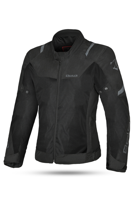 Bela Mesh Pro Estivo traforato Donna Nero in tessuto per moto