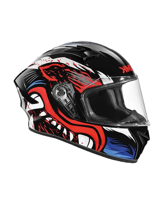 SMK STELLAR ANIMAL MA231 Moto Integrale Caschi Opaco Nero Bianco Rosso – Yamoto.it