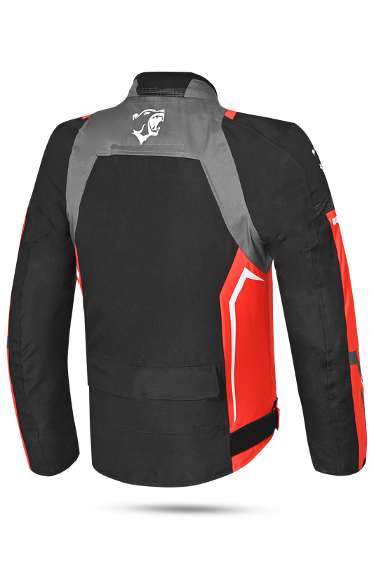 Bela Cordaniel Giacca moto Nera Grigio scuro Rosso