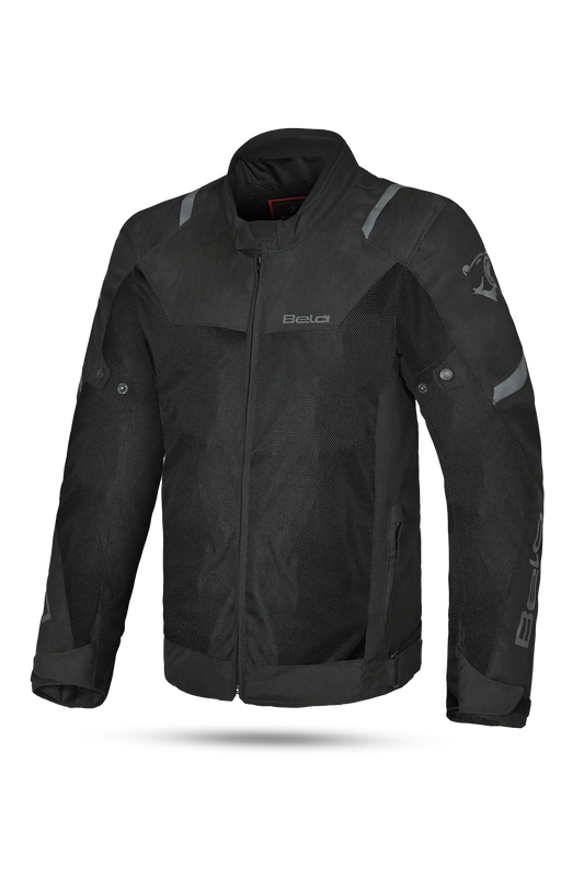 Bela Mesh Pro Estivo traforato Uomo Nero tessuto moto