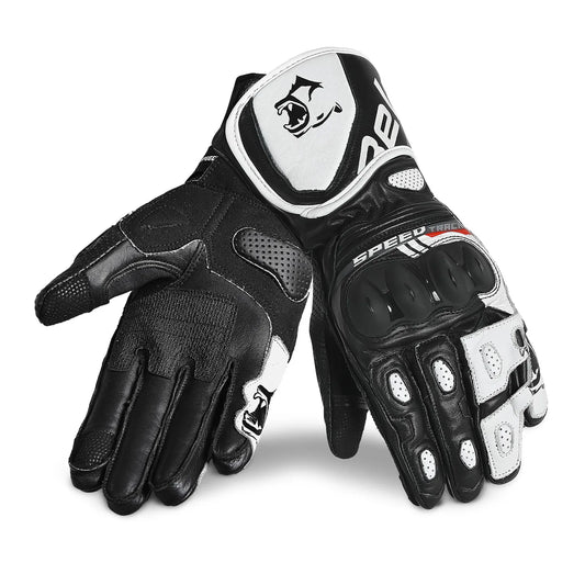 Guantes para correr Bela Lemox, color negro y blanco – Yamoto.it